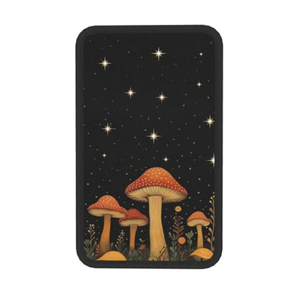 Universal Car Center Console Cushion Pad, Red Mushroom Under Night Sky Soft Waterproof Car Center Console Cover Auto Armrest Seat Box Cover Protector for Most Vehicle SUV Truck Car - color: Red Mushroom Under Night Sky