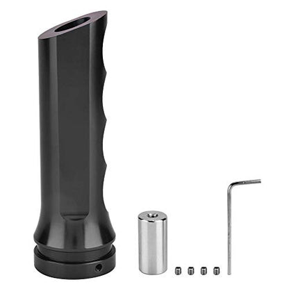 Aramox Universal Auto Car Aluminum HandBrake Cover Handle Protector Hand Brake Sleeve Car Modificate Accessories Case (Black) - color: Black