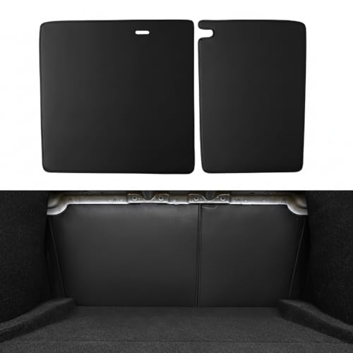 BASENOR Backrest Protector for 2026 2025 2024 Tesla Model 3 Highland 2nd Row Seat Back Cover All-Weather Kick Mats Leather [Proprietary Design] Scratch-Resistant Model 3 Interior Accessories 2PCS - size: 2024 2025 2026 Model 3 Highland