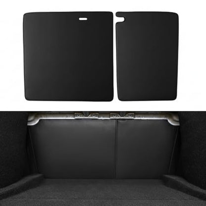 BASENOR Backrest Protector for 2026 2025 2024 Tesla Model 3 Highland 2nd Row Seat Back Cover All-Weather Kick Mats Leather [Proprietary Design] Scratch-Resistant Model 3 Interior Accessories 2PCS - size: 2024 2025 2026 Model 3 Highland