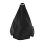 Universal Car Shift Knob Boot Dust Cover, Shift Boot Cover, Made of Pu Leather with Black Seams Red Seams and Blue Seams (Black/ABS)