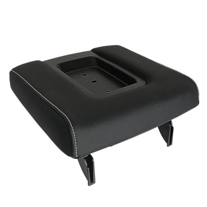 Front Seat Center Console Armrest Lid with Base Black Compatible with 2014-2019 Chevrolet Chevy Silverado Suburban Tahoe GMC Sierra Yukon XL Replaces 22881398 22876379 - color: Black Armrest Lid with Base