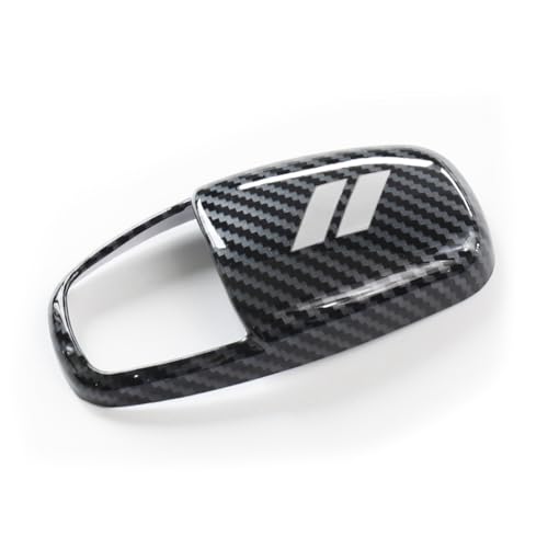 for Dodge Charger 2015-2023 Challenger 2015-2024 Durango 2016-2026 Accessories Interior Protector Gear Shift Knob Cover Trim Protector Cap (Carbon Fiber Pattern + White) - color: Carbon Fiber Pattern + White