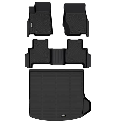 Jenofa-for Jeep Grand Cherokee 2022-2025 Floor Mat Cargo Mat All Weather Floor Mats Set Car Mat for Grand Cherokee (Include 4xe NOT for L or WK) Automotive Full Set Accessories 2025 - style: 1|For grand cherokee|2022-2025|Set