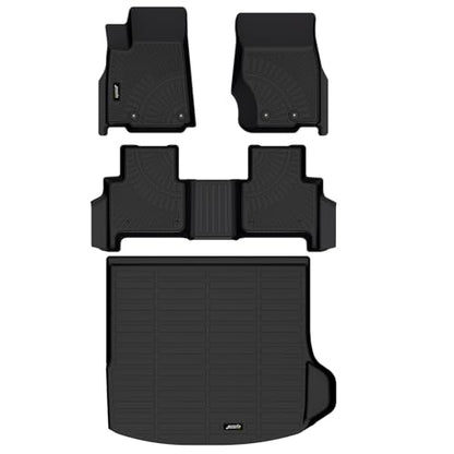 Jenofa-for Jeep Grand Cherokee 2022-2025 Floor Mat Cargo Mat All Weather Floor Mats Set Car Mat for Grand Cherokee (Include 4xe NOT for L or WK) Automotive Full Set Accessories 2025 - style: 1|For grand cherokee|2022-2025|Set