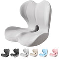 Back and Seat Cushion, Car Seat Cushion, Soothe+ Cushion, Memory Foam L-Shaped Integrated Seat Cushions Lumbar & Lower Back Support for Office Chair, Car (Ligeht Grey-C) - color: Ligeht Grey-c