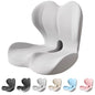 Back and Seat Cushion, Car Seat Cushion, Soothe+ Cushion, Memory Foam L-Shaped Integrated Seat Cushions Lumbar & Lower Back Support for Office Chair, Car (Ligeht Grey-C) - color: Ligeht Grey-c