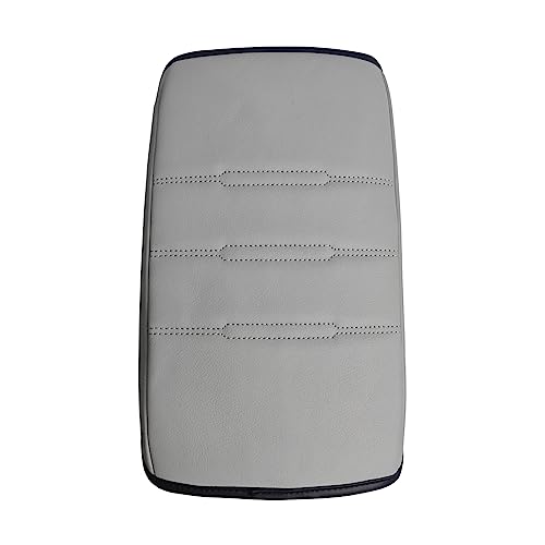 Center Console Cover Compatible with 23 24 2025 2026 Honda CR-V Accessories CRV Hybrid LX EX EX-L Sport Touring Armrest Cover Lid Cushion Protector Vegan Leather Extra Soft(Gray/Gray Trim)