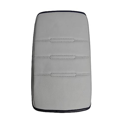 Center Console Cover Compatible with 23 24 2025 2026 Honda CR-V Accessories CRV Hybrid LX EX EX-L Sport Touring Armrest Cover Lid Cushion Protector Vegan Leather Extra Soft(Gray/Gray Trim)
