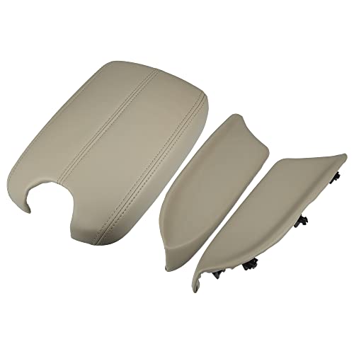 X AUTOHAUX 1 Set Car Center Console Cover Front Door Panels Armrest Replacement for Honda Accord 2008 2009 2010 2011 2012 Beige - color: Beige