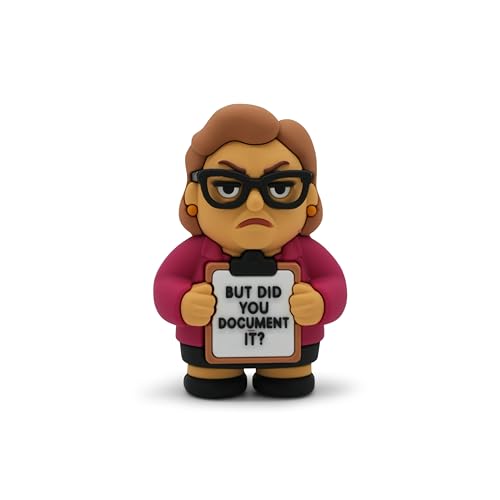 Miniature Desk Figurine – Cute & Quirky Office Decor for Desk, Shelf, or Workspace – Fun Tiny Collectible Statue for Adults, Coworkers, or Home Office Gift-HR Lady Document It - style: HR Lady Document It