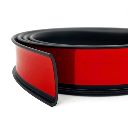 Universal Rubber Fender Flare Protector - Car Wheel Arch Trim Eyebrow Edge Strip for Trucks SUVs Pickups, Black, 2.2" x 5.5FT x 4PCS