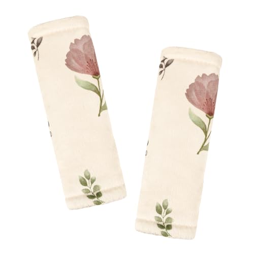 SWESEN Baby Car Seat Strap Covers, Soft Car Seat Strap Shoulder Pads for Baby Girls, Double-Sided Use carseat Straps Covers for Stroller, Car Seats, Pushchair, Florals - color: Floral