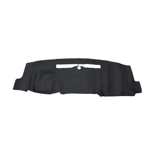 Leather Dashboard Cover for Chevy Silverado 2014-2018 Dashboard Mat Anti Slip Sun UV Heat Shield Protection Black