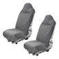 DXNQ 2PCS Car Towel Seat Cover, Waterproof Sweating Non-Slip Premium Soft Towel Carseat Protector, Universal Machine Washable Car Truck SUV Front Seat Cover for Gym Workout Beach Hiking (Gray) - color: Gray, 2pcs, Front