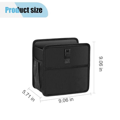 Car Trash Can, Hanging Waterproof & Leakproof Autmotive Storage Bag, Foldable Washable Vehicle Garbage Container, 2 Gallon Portable Auto Rubbish Bin for Sedan SUV Truck (Small)