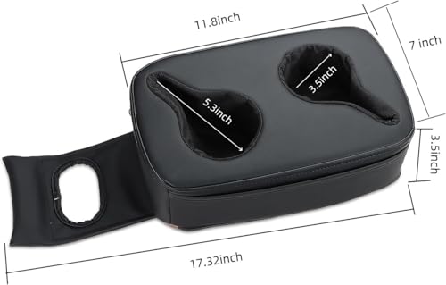 MARCHFA Automotive Cup Holders Tray Car Drink Holder SUV Back Seat Organizer Accessories Couch Cup Holder Tray Pillow Small (Reverse Direction Cup Holder)