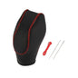 X AUTOHAUX Car Faux Leather Gear Shift Knob Cover for Ford Focus Escape Fusion Fiesta Transit Van Red Line - color: Red