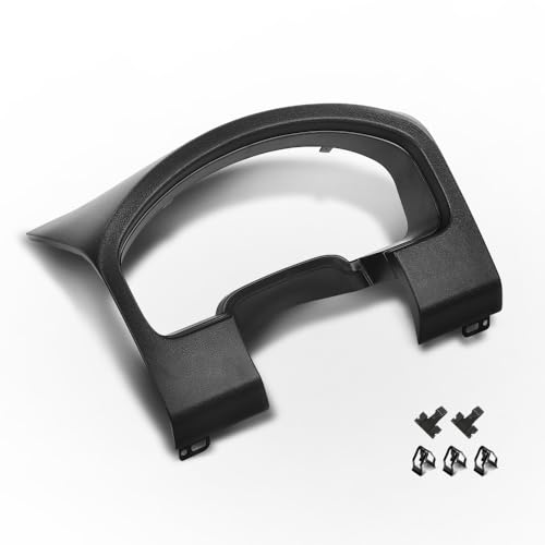 ALLGOOD Instrument Cluster Cover Panel Dash Bezel Trim, Compatible with Ford F150 2004-2008, Black - color: Black