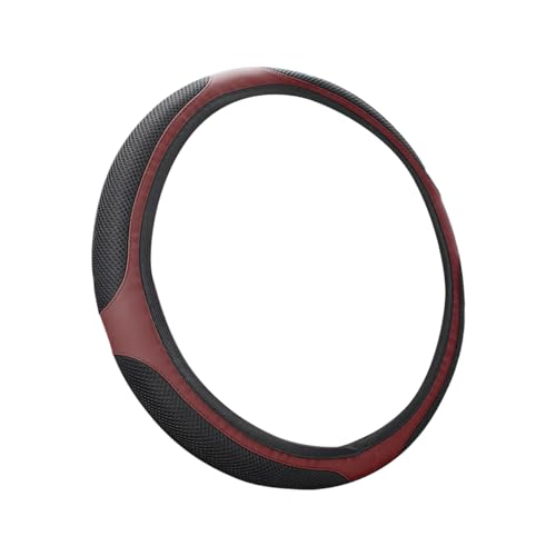 LoyaForba Car Steering Wheel Cover, Universal 14.5-15 Inch, Soft Anti-Slip Neoprene Protector for Steering Wheel, Breathable Odorless and Elastic Stretch, Car Accessory for SUV, Van, Truck (Wine Red) - color: Wine Red