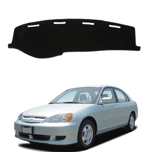 Dashboard Mat Cover for Honda Civic 2001-2005 Nonslip Center Console Sunshield Glare UV Rays Protector Accessories - size: Honda Civic 2001-2005