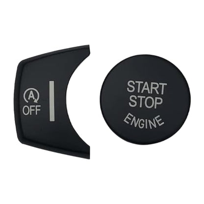 Black Start Stop Button Cover Compatible with BMW X3 F25 2011-2016,X4 F26 2014-2016,X5 F15 2014-2018,X6 F16 2015-2018,Engine Switch Button Trim Cover Compatible with BMW Accessories - color: Black Start Cover(For X5 X6)