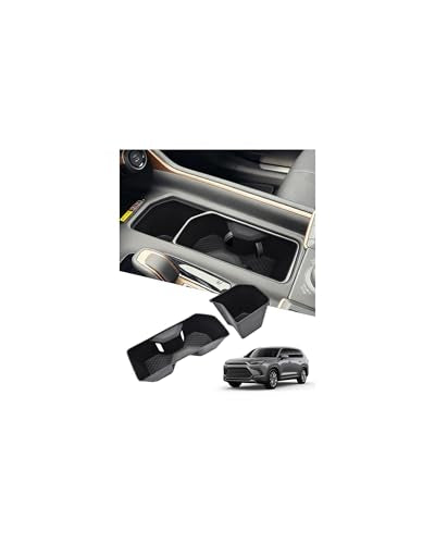 Cup Holder Inserts for Toyota Grand Highlander Accessories 2026 2025 2024, Non-Slip TPE Center Console Protector Organizer to Prevent Spills & Scratches for 2025 2026 Grand Highlander Hybrid - size: For 2024-2026 Grand Highlander