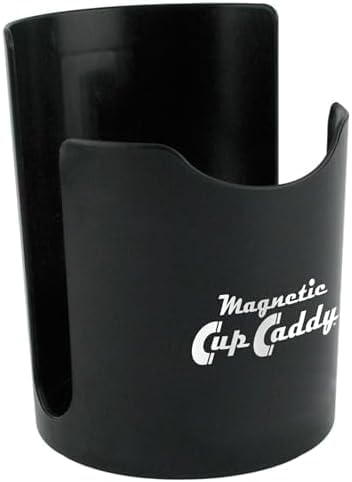 Master Magnetics Magnetic Cup Holder - Caddy for Bottles, Glasses, and Cans - Fits on Fridge, Lawnmower, Forklift, Cart, or Ladder - Heavy-Duty Magnet, (Pack of 6) - color: Black, size: 1 Count (Pack of 6)