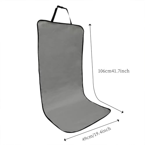 Pet Car Cover - Waterproof Seat Pad, Non Slip Cushion Protector, Soft Sturdy Easy Install, Interactive Keeps Seats Clean, Excellent Pet Travel Gear, Family Road Trip Sedan Truck 41.73x19.29 Inches - color: Dark Gray