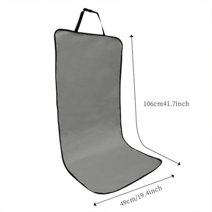 Pet Car Cover - Waterproof Seat Pad, Non Slip Cushion Protector, Soft Sturdy Easy Install, Interactive Keeps Seats Clean, Excellent Pet Travel Gear, Family Road Trip Sedan Truck 41.73x19.29 Inches - color: Dark Gray