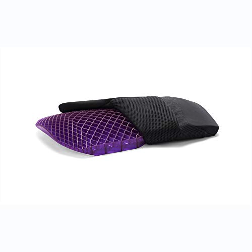 Purple Back Cushion | Pressure Reducing Grid Designed for Ultimate Comfort | Designed for Chairs, Gaming, and Travel | Made in The USA - size: Back