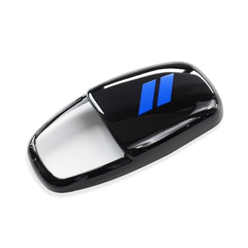 for Dodge Charger 2015-2023 Challenger 2015-2024 Durango 2016-2026 Accessories Interior Protector Gear Shift Knob Cover Trim Protector Cap (Glossy Black+Blue) - color: glossy black+blue