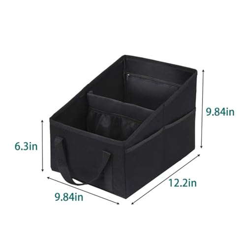 Car Organizer - Car Organizers and Storage, Collapsible Small Car Seat Storage Organizer for Console Front/Back, Automotive Backseat Organizer Passenger Seat Organizer