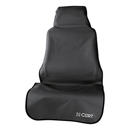 CURT 18501 Seat Defender 58-Inch x 23-Inch Black Waterproof Universal Bucket Car Seat Cover Protector - color: Black, size: Bucket Seat