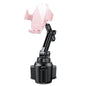 Miracase Universal Cup Phone Holder for Car, [Upgraded Version] Adjustable Long Neck Car Cup Holder Phone Mount Cradle Friendly Compatible with iPhone Samsung Google and All Smartphones, Crystal Pink - color: Crystal Pink