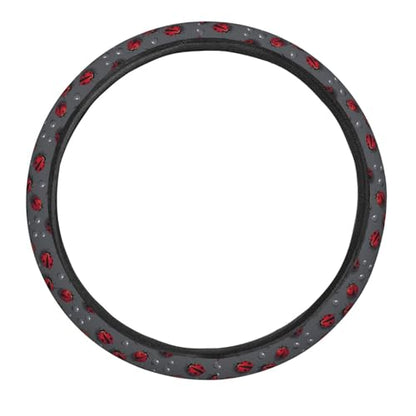 Cute Ladybug with Raindrop Steering Wheel Cover for Women Men, Non-Slip Steering Wheel Protector Car Wheel Covers, Universal 15 Inch Fit for Auto, Suvs, Truck - color: Cute Ladybug With Raindrop