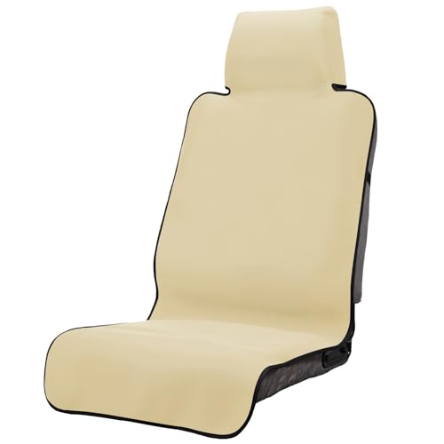 Waterproof Seat Cover, Upgraded Sweat Carseat Protector, Perfect for Universal Anti-Slip Car Truck SUV Seat, Ideal for Surfing Yoga Gym Workout, Pale Yellow - color: Beige, size: 1 Count