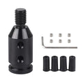 Universal Gear Shift Knob Adapter 10x1.5, Aluminum Alloy Shifter Knob Adapter,Gear Shift Adapter for Non-Threaded Manual Shifters M10x1.5 (Black) - color: M10x1.5(Black)