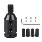 Universal Gear Shift Knob Adapter 10x1.5, Aluminum Alloy Shifter Knob Adapter,Gear Shift Adapter for Non-Threaded Manual Shifters M10x1.5 (Black) - color: M10x1.5(Black)