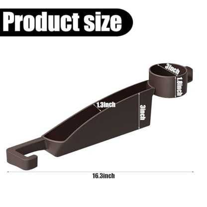 2PCS Car Seat Gap Filler, Multifunctional Vehicle Seat Side Gap Plug Blocker with Cup Holder & Storage Slot, No Drop Automotive Console Crevice Stopper, Universal for Truck SUV Van (Brown) - color: Brown