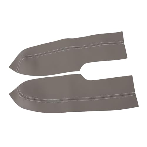 2Pcs / Set Front Door Panel Armrest Cover Protector Microfiber Leather Replacement 2005 to 2011 (Grey)