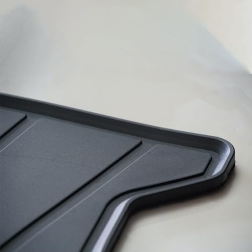Floor Mats Compatible with 2011-2019 Ford Explorer, Custom Fit All Weather Ford Explorer Car Mats, Latex Heavy Duty Floor Liners Black 3-pc Set, 2012 2013 2014 2015 2016 2017 2018