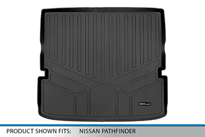 SMARTLINER All Weather Custom Fit Cargo Liner Mat Behind 2nd Row Compatible with 2022-2025 Nissan Pathfinder