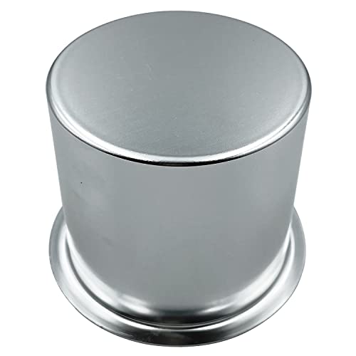Jumbo Aluminum Drop-in Poker Table Cup Holder Insert (Pack of 2) (Silver)