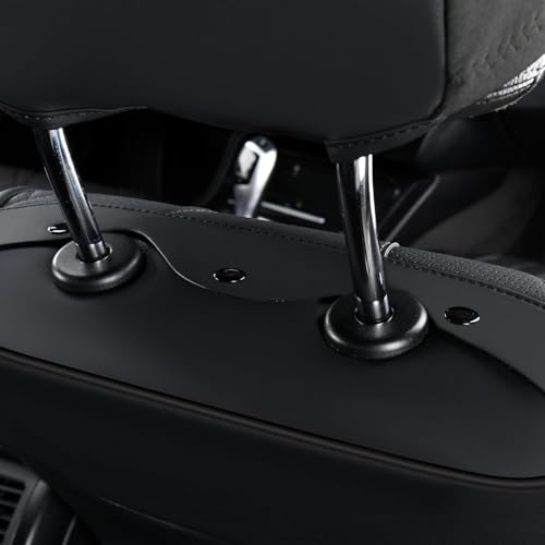 Leather Automotive Seat Covers, Waterproof Seat Covers, Black Front Car Seat Cover, Full Coverage Car Seat Covers 2 Pack Car Seat Cushion Protector Universal Fit for Most Cars SUV Trucks