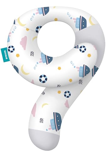 Kids Neck Pillow for Travel Airplane Car, Ergonomic Neck Wrap Support Pillow, Cute Pillowcase(Sailship) - color: Sailfun