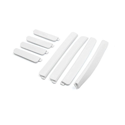 uxcell 8pcs White Plastic Car Body Door Side Edge Anti-Collision Guard Protective Strip - color: White