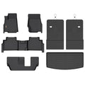 Binmotor-Floor Mats & Cargo Liner for Jeep Grand Cherokee L 2021-2025(Only for 7 Seats/Bench Seat), TPE All Weather Car Mats for Jeep Grand Cherokee L Accessories Custom Fit Cargo Trunk - style: 11) Car Mats for Jeep Grand Cherokee L 7 Seats(2021-2025)