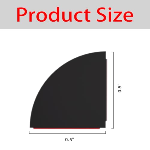 Flexible Quarter Round Molding, Mini Peel and Stick Rubber Trim Moulding(78Inch) - color: Black, size: 6.5 Feet