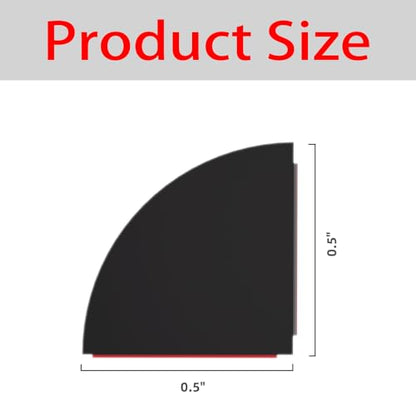 Flexible Quarter Round Molding, Mini Peel and Stick Rubber Trim Moulding(118Inch) - color: Black, size: 10 Feet